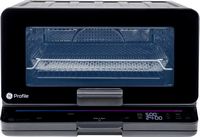 GE Profile - UltraFast Smart Airfry Oven with No Preheat & Built-in WiFi - Black - Left View