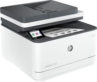 HP - LaserJet Pro MFP 3101fdw Wireless Black-and-White All-in-One Laser Printer - White - Left View