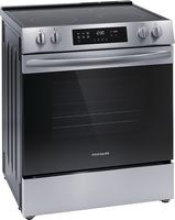 Frigidaire - 5.3 Cu. Ft. Freestanding Electric Range with Steam-cleaning and EvenTemp - Stainless... - Left View