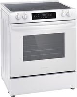 Frigidaire - 5.3 Cu. Ft. Freestanding Electric Range - White - Left View