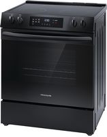 Frigidaire - 5.3 Cu. Ft. Freestanding Electric Range - Black - Left View