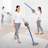 Dyson - V11 Cordless Vacuum with 6 accessories - Nickel/Blue - Left View