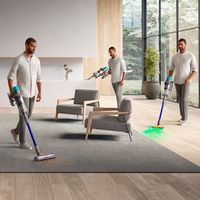 Dyson - Gen5outsize Cordless Vacuum with 8 accessories - Nickel/Blue - Left View