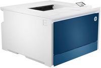HP - LaserJet Pro 4201dw Wireless Color Laser Printer - White/Blue - Left View