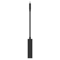 Belkin - USB Type C to 2.5 Gb Ethernet Adapter, USB-IF Certified Thunderbolt 3 & 4 - Black - Left View