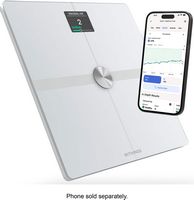 Withings - Body Smart Advanced Body Composition Smart Wi-Fi Scale - White - Left View