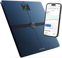 Withings - Body Smart Advanced Body Composition Smart Wi-Fi Scale - Black - Left View