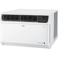 LG - 1,000 Sq. Ft. 18,000 BTU Smart Window Air Conditioner - White - Left View