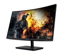Acer - AOPEN 27HC5R Vbiipx 27” LED FHD Curved FreeSync Monitor (DisplayPort, HDMI ) - Black - Left View