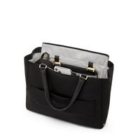 TUMI - Voyageur Valetta Medium Tote - Black/Gold - Left View