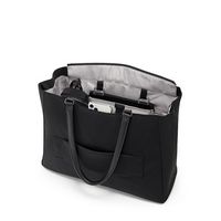 TUMI - Voyageur Valetta Large Tote - Black/Gunmetal - Left View