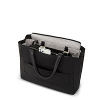 TUMI - Voyageur Valetta Medium Tote - Black/Gunmetal - Left View