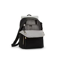 TUMI - Voyageur Halsey Backpack - Black/Gold - Left View