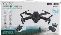 Vivitar - Air View Foldable Drone with Remote - Black - Left View