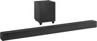 Insignia™ - 2.1-Channel Soundbar with Wireless Subwoofer and DTS:Virtual X - Black - Left View