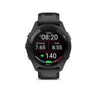 Garmin - Forerunner 265 GPS Smartwatch 46 mm Fiber-Reinforced polymer - Black - Left View