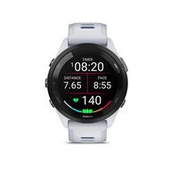 Garmin - Forerunner 265 GPS Smartwatch 46 mm Fiber-reinforced polymer - Black/Whitestone - Left View