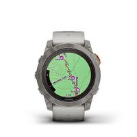 Garmin - fenix 7X Pro Sapphire Solar GPS Smartwatch 51 mm Fiber-reinforced polymer - Titanium - Left View