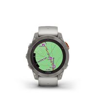 Garmin - fenix 7 Pro Sapphire Solar GPS Smartwatch 47 mm Fiber-reinforced polymer - Titanium - Left View