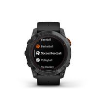 Garmin - fenix 7X Pro Solar GPS Smartwatch 51 mm Fiber-reinforced polymer - Slate Gray - Left View