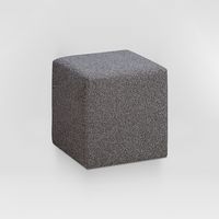 Lifestyle Solutions - Siberian Ottoman - Gray - Left View