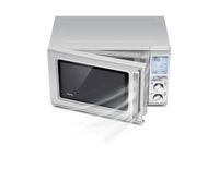 Breville - the Combi Wave 3 in 1 Microwave - 1.1 Cu. Ft. - Silver - Left View