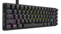 CORSAIR - K65 PRO MINI RGB 65% Optical-Mechanical Gaming Keyboard Backlit RGB LED, OPX - Black - Left View