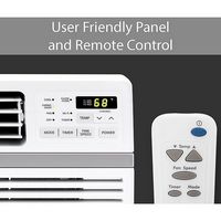 LG - 700 Sq. ft. Window Air Conditioner w/Wifi Controls - White - Left View