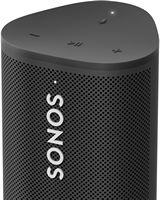 Sonos - Roam + Wireless Charger Bundle (Each) - Black - Left View