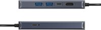 Hyper - HyperDrive Next​ 6 Port USB-C Hub, 4K HDMI, 1 USB-C, 2 USB-A, travel dock for MacBook and... - Left View