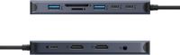 Hyper - HyperDrive Next​ 11 Port USB-C Hub, dual 4K HDMI, Ethernet, 2 USB-C, 2 USB-A, microSD/SD,... - Left View