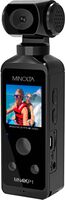 Minolta - MN4KP1 4K Video 16.0-Megapixel Waterproof Camcorder Bundle - Black - Left View