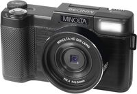 Minolta - MND30 30.0 Megapixel Digital Camera - Black - Left View