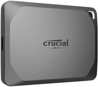 Crucial - X9 Pro 4TB External USB-C SSD - Space Gray - Left View