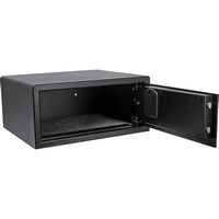 Barska - 0.84 Cu. Ft. 15” Laptop Hotel Safe - Black - Left View