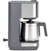 GE - 10 Cup Programmable Coffee Maker with Single Serve and Thermal Carafe - Stainless Steel - Left View