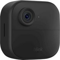 Blink - Outdoor 4 5-Camera Wireless 1080p Security System with Up to Two-year Battery Life - Black - Left View