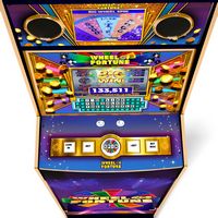 Arcade1Up - Wheel of Fortune Casinocade Deluxe Arcade Game - purple - Left View