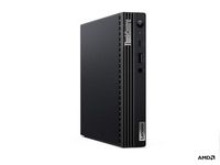 Lenovo ThinkCentre M75q Gen 2 Desktop - AMD Ryzen 7 PRO 5750GE - 16GB Memory - 512GB SSD - Black - Left View