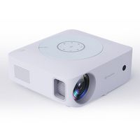 Vankyo - Leisure E30TBS Native 1080P 4K Supported Wireless Projector, screen included - White/White - Left View