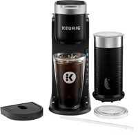 Keurig - K-Café Barista Bar Single Serve Coffee Maker and Frother - Black - Left View