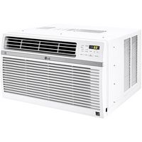 LG - 550 Sq. Ft. 12,000 BTU Smart Window Air Conditioner - White - Left View