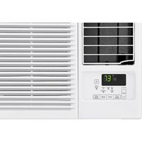 LG - 1,400 Sq. Ft 23,000 BTU Window Mounted Air Conditioner with 11,600 BTU Heater - White - Left View