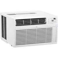 LG - 350 Sq. Ft 8,000 BTU Window Mounted Air Conditioner - White - Left View