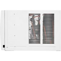 LG - 350 Sq. Ft 7,5000 BTU Window Mounted Air Conditioner with 3,850 BTU Heater - White - Left View