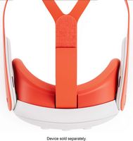 Meta - Quest 3 Facial Interface & Head Strap - Blood Orange - Left View