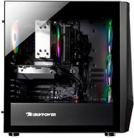 iBUYPOWER - TraceMesh Gaming Desktop - Intel Core i7-13700F - NVIDIA GeForce RTX 4060 8GB - 16GB ... - Left View