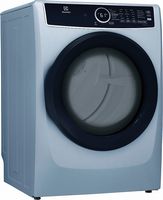 Electrolux - 8.0 Cu. Ft. Electric Dryer with Steam and Instant Refresh - Glacier Blue - Left View
