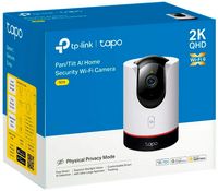 TP-Link - Tapo Pan-Tilt Indoor 2K Wi-Fi Security Plug-In Camera with Privacy Control and Smart Mo... - Left View