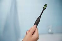 Philips - One by Sonicare Rechargeable Toothbrush - Shadow Black - Left View